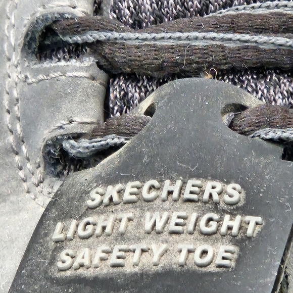 Skechers Women's Size 7.5 Lightweight Safety Toe Work Shoe Aluminum Black - Picture 8 of 15